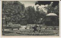 Трускавец - Трускавець. Вид на музичний павільйон та інгаляційне приміщення - 1942 рік.