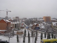 Трускавец - Трускавець. Панорама частини зимового Трускавця.