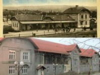 Трускавец - Трускавець. Залізничний  вокзал в 1931 році і сьогодні.