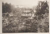 Трускавец - Трускавець. Центр курорту, після пожежі курортного клубу. 1954 рік.