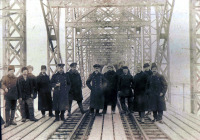Муром - Строители железнодорожного моста через Оку.