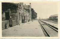 Кодыма - Железнодорожный вокзал станции Кодыма во время немецкой оккупации 1941-1944 гг в Великой Отечественной войне