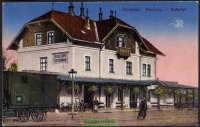 Бережаны - Железнодорожный вокзал станции Бережаны в начале 20 века