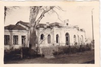 Первомайский - Разрушенный железнодорожный вокзал станции Лихачево во время немецкой оккупации в Великой Отечественной войне