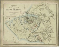 Севастополь - Карта Севастополя. 1855