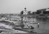 Вологда - Вид на церковь Андрея Первозванного и мост 800-летия
