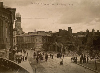 Ивано-Франковск - Вид на ратушу магистрата Станислава во время Первой Мировой войны