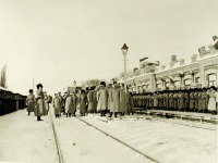  - Прибытие императора Николая II на станцию Бобруйск. Белоруссия , Могилёвская область , Бобруйск