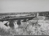 Могилёв - Мост через Днепр. Вид на левый берег
