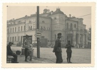 Могилёв - Могилевский драматический театр в годы немецкой оккупации 1941-1944 гг. Театральная площадь 1941 год