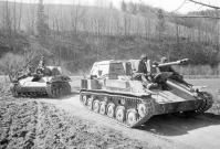 Австрия - Советские самоходные орудия на горных дорогах Австрии