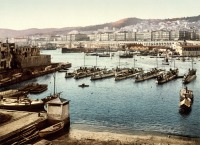 Алжир - The port viewed from the admiralty, Algiers, Algeria, Алжир