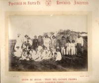 Аргентина - Группа индейцев из племени вождя  CHARRA
