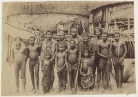Индия - Жители в гавани Нанковри, Андаманские острова. 1890