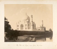 Индия - Тадж-Махал на реке Ямуна в Агре, 1889