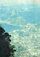 Бразилия - 1974. Рио-де-Жанейро, Бразилия. Внизу бухта Гуанабара — парадный вход в Рио
