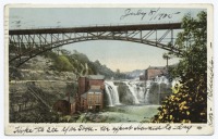 Штат Нью-Йорк - Штат Нью-Йорк. Мосты. Ниагарский водопад и мост, 1901