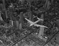  - Самолет над Манхеттеном США,  Нью-Йорк (штат),  Нью-Йорк,  Манхеттен