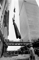 Нью-Йорк - The World Trade Center, shown under construction in 1970 США,  Нью-Йорк (штат),  Нью-Йорк,  Манхеттен