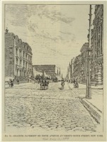 Нью-Йорк - Манхэттен. Пятая авеню и 39-я улица, 1889