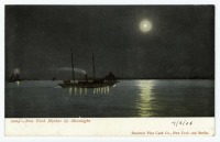 Нью-Йорк - Нью-Йоркская гавань в лунном свете, 1901-1907