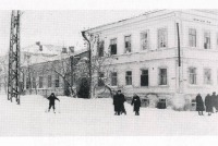 Саратов - Снежная зима 1949г.Угол ул.Октябрьской и Первомайской.