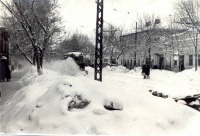 Саратов - Трамвай-снегоочиститель на ул.Кутякова
