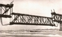 Саратов - Строительство железнодорожного моста через Волгу