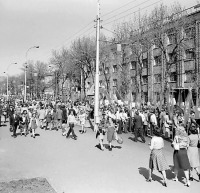 Саратов - На проспекте Ленина 1 мая 1977 г.