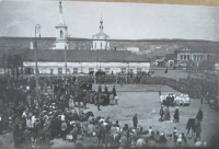 Саратов - Построение воинских частей на Театральной площади