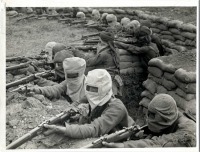 Франция - Индийская пехота в газовых масках, 1915