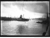 Франция - Нант.  Мост-транспортёр в шлюзе, 1912