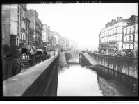Франция - Нант. Канал в городе, 1912