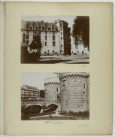 Франция - Нант. Старый замок, мост и Сторожевые башни, 1898