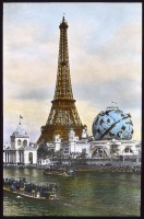 Париж - Paris Exposition 1900 - Eiffel Tower and Celestial Globe Франция,  Иль-де-Франс,  Париж