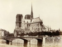 Париж - Cathеdrale Notre-Dame de Paris, east facade Франция , Метрополия Франция , Иль-де-Франс , Париж