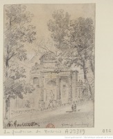 Париж - Люксембургский сад. Фонтан Медичи, 1820-1867
