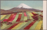 Япония - Гора Фудзи и разноцветные поля, 1915-1930