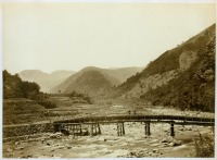 Япония - Мост по дороге из Одовара в Халла, 1870-1879