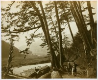 Япония - Токайдо. Вид на горы Хаконе в Одовара, 1870-1879