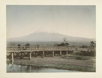 Япония - Взгляд на Фудзияму из Йосивара, Токайдо, 1890-1899