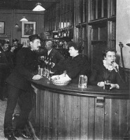 Старые магазины, рестораны и другие учреждения - Лондонский бар конца 1880-х годов