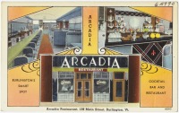Старые магазины, рестораны и другие учреждения - Ресторан Аркадия в Берлингтоне, Коннектикут
