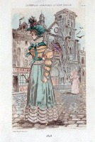 Ретро мода - 2. Моды за 19 век. Набор открыток 1823-1842