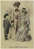 Ретро мода - Женская и детская одежда и платье 1900-1909 гг.