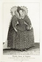 Ретро мода - Английский женский костюм XVI в. Елизавета I