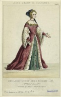 Ретро мода - Английский женский костюм XVI в.,  Анна Болейн