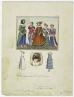 Ретро мода - Английский женский костюм  XVI-XVII вв.