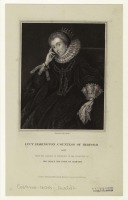 Ретро мода - Английский женский костюм XVII в.  Люси Харрингтон, графиня Бедфорт, 1627