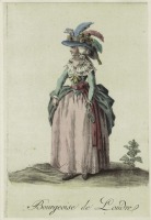 Ретро мода - Английский женский костюм XVIII в.  Буржуа